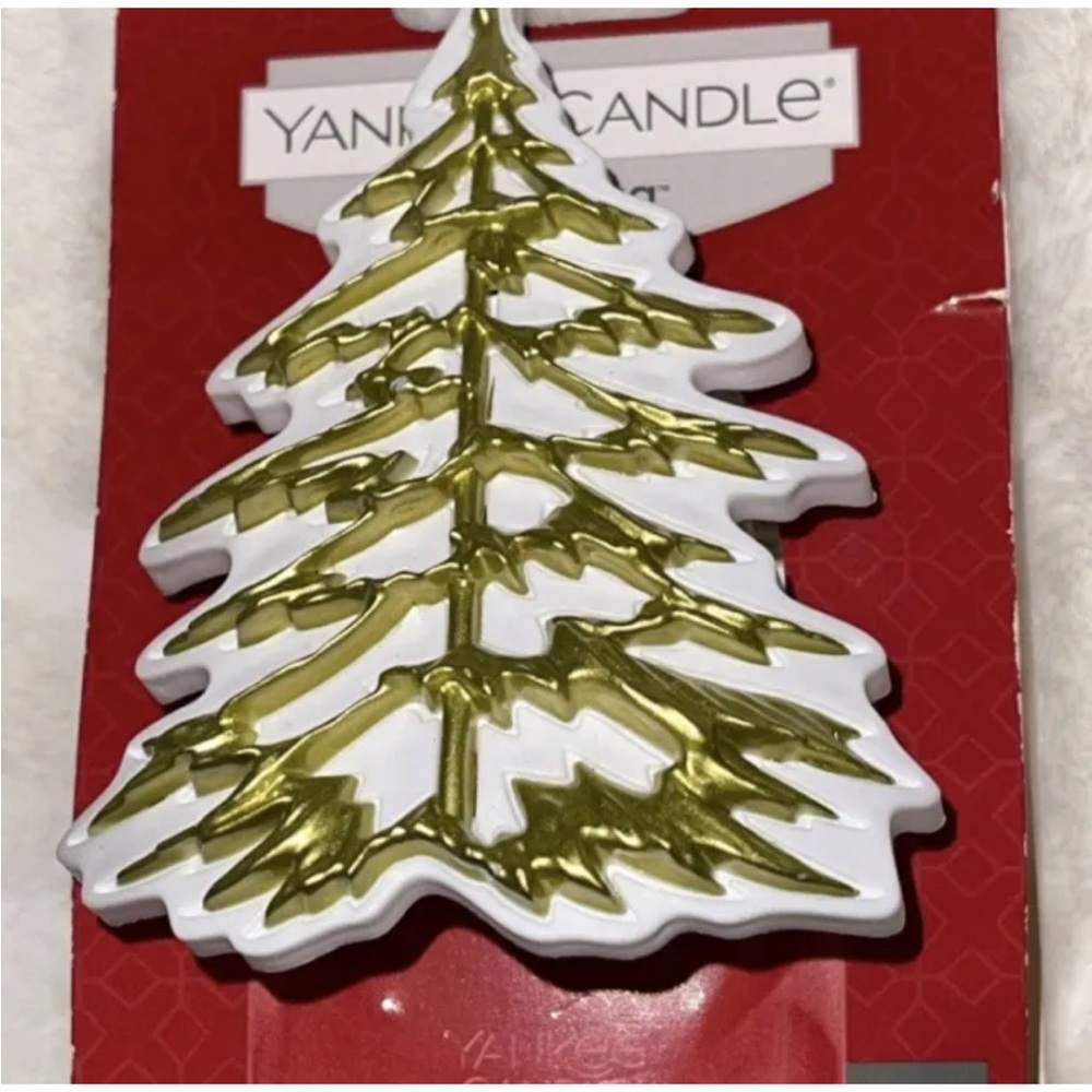 YANKEE CANDLE SCENT PLUG ELECTRIC FRAGRANCE DIFFUSER- GOLD & WHITE TREE NEW